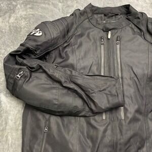 Joe Rocket Motorcycle Riding Jacket‎ Mens 3XL Black Textile Armor Padded Biker